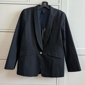 J. Crew black linen blazer